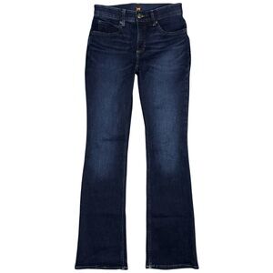 Lee Ultra Lux Comfort Bootcut Jeans Women’s 6 LONG Dark Blue Wash Flex Motion